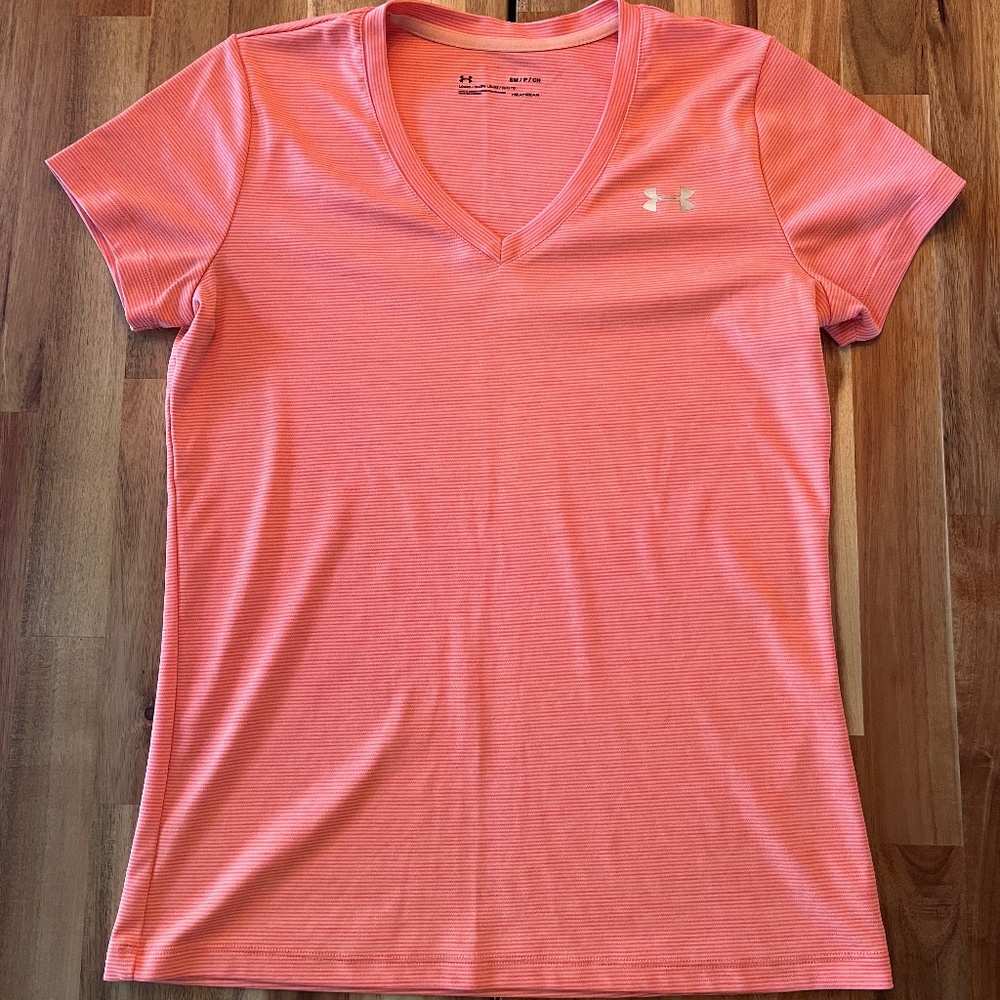 Under Armour V-Neck Shirt - Orange (S)